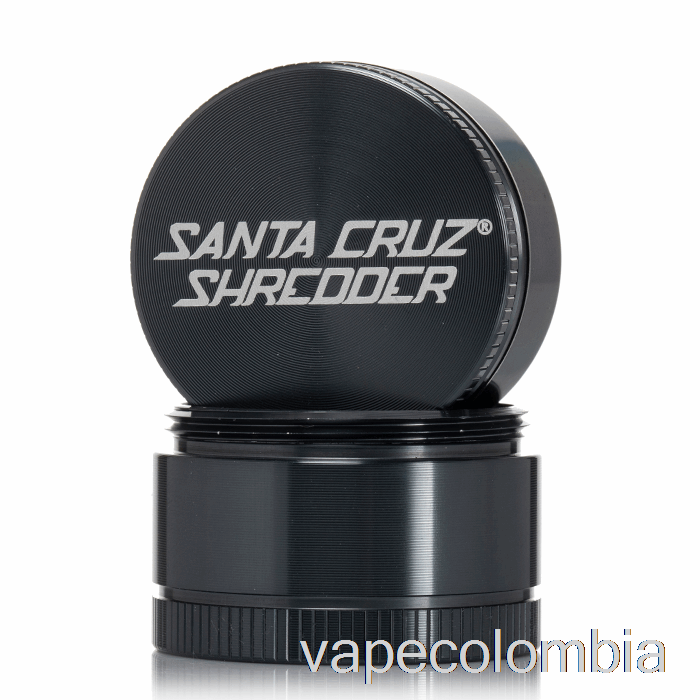 Trituradora De Vapeo Recargable Santa Cruz, Molinillo Pequeño De 3 Piezas De 1,6 Pulgadas, Gris (40mm)
